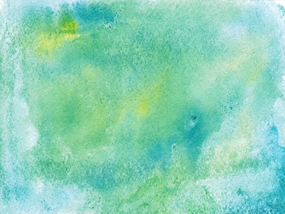 Green blue yellow watercolor. Abstract colorful art background with copy space for design.